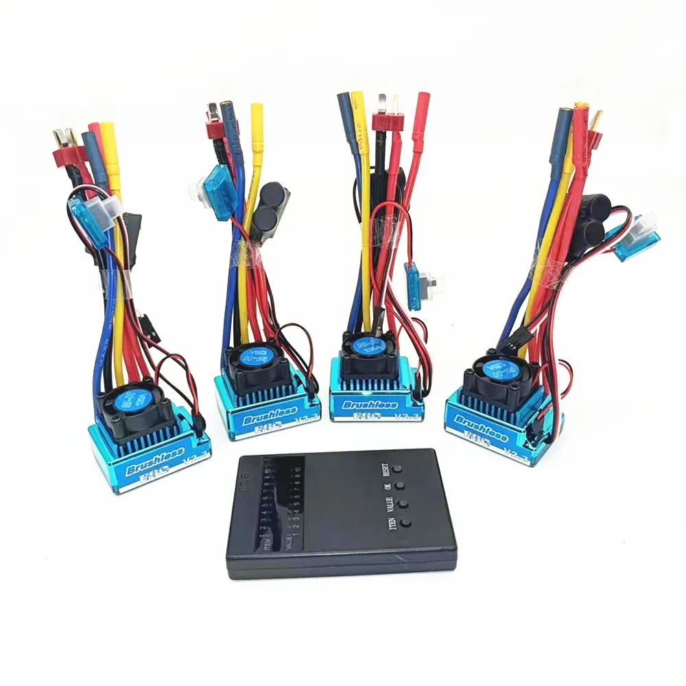 Waterproof 45A 60A 80A 120A Brushless ESC Electric Speed Controller Dust-proof for 1/8 1/10 1/12 RC Car Crawler RC Boat Part