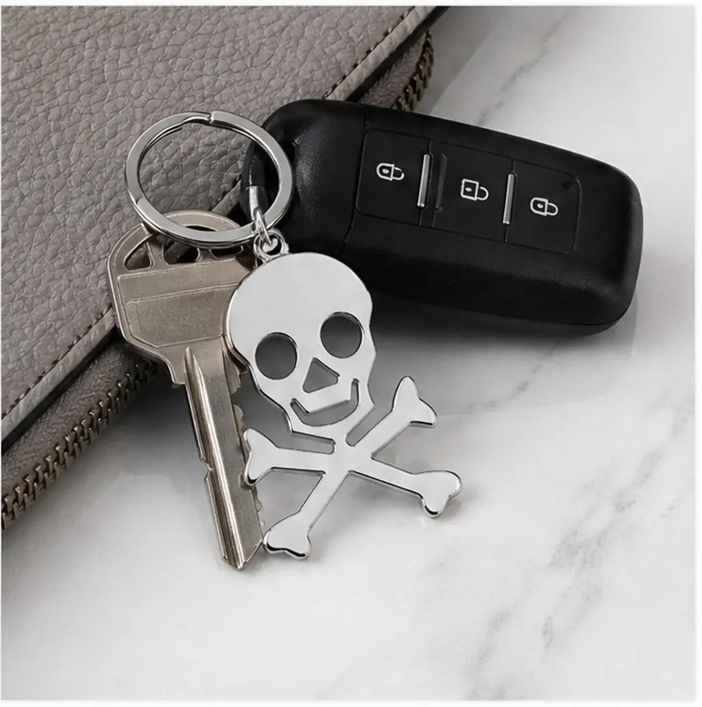 Durable Keychain Hanging Skull Pendant Fun Chic Gift Aesthetic Keyring Hallowed