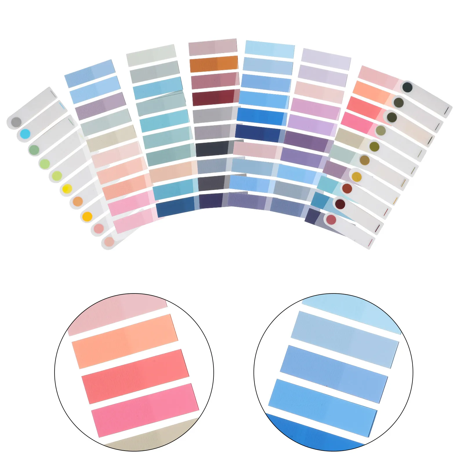 

1Set Sticky Index Tabs Highlight Strips Reading Bookmarks Colorful Note Tabs Portable Page Markers Professional Reading