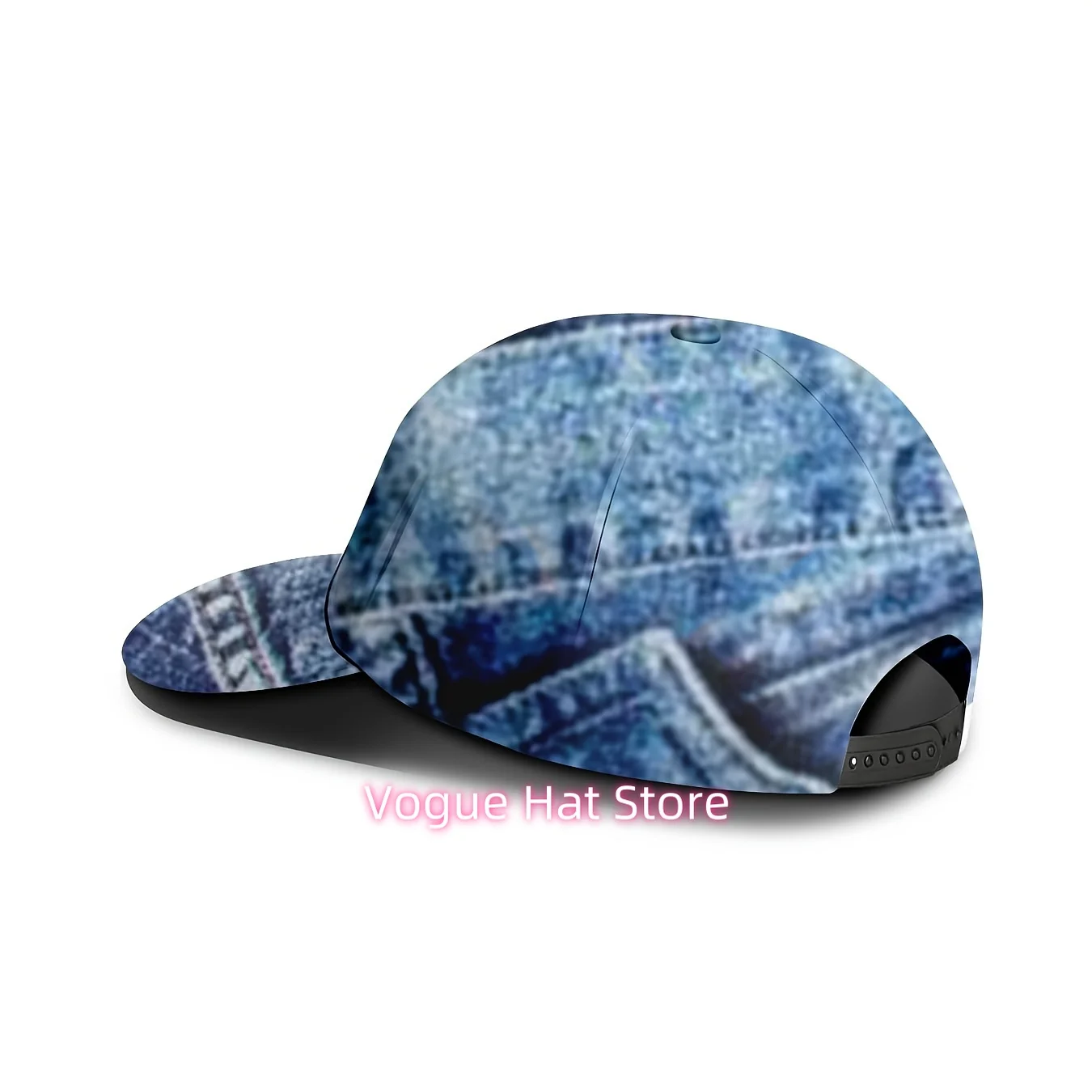 Men's & Women's Spliced Printed Baseball Cap - Retro Street Style Full-Body & Print, Adjustable Buckle Hat with Iconic Curved Br