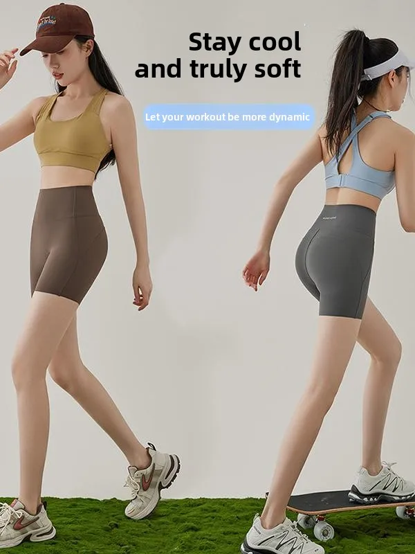 Calças finas de yoga fitn esportes orts boting apertado calças de verão respirável qui-drng elástico fibra de poliéster