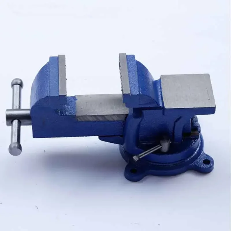 1pc Heavy Duty Bench Vise Household Vise Bench 5 Inch Small Bench Vice Clamp 360 Degree Rotation