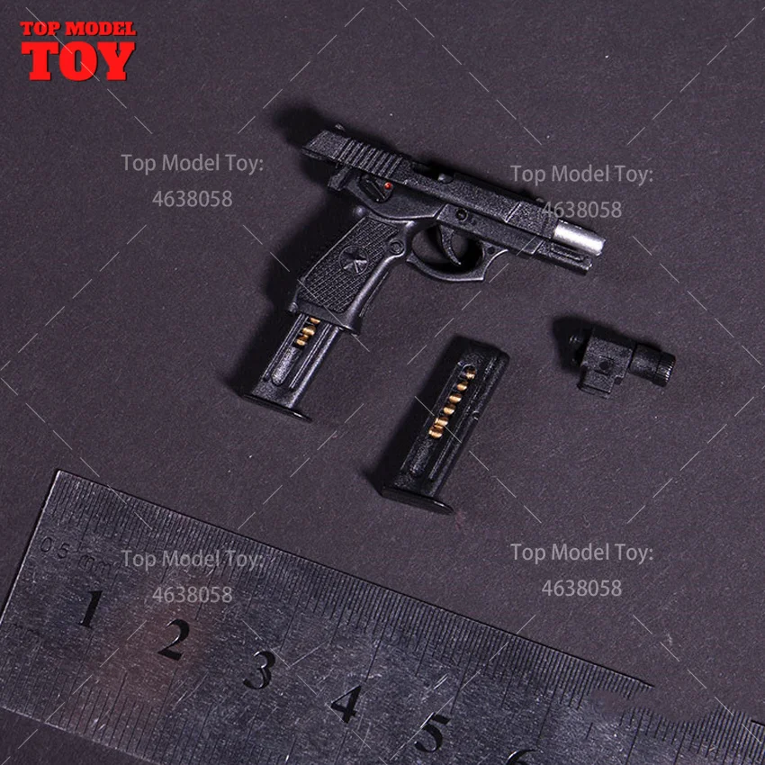 1/6 Scale QSZ92 Pistol Semi-automatic Guns Weapon Props Plastic Model Fit 12'' HT Action Figure Body Dolls