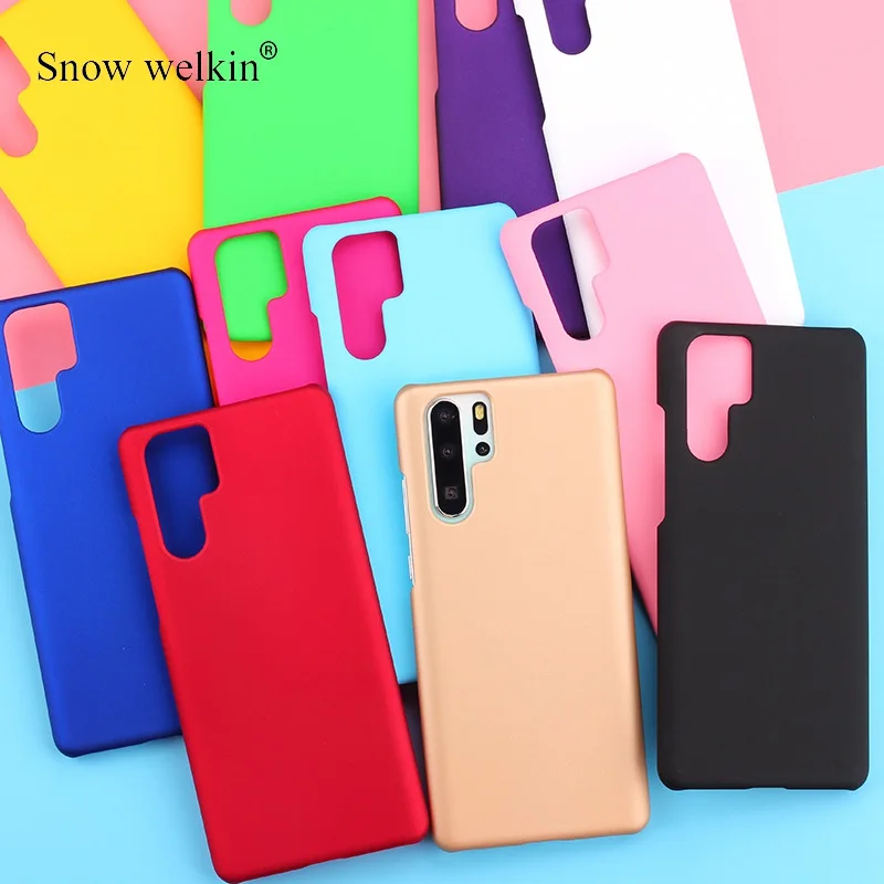 For Huawei P30 New Multi Colors Luxury Rubberized Matte Hard Plastic Case Cover For Huawei P30 Pro LiteBack Phone Cases