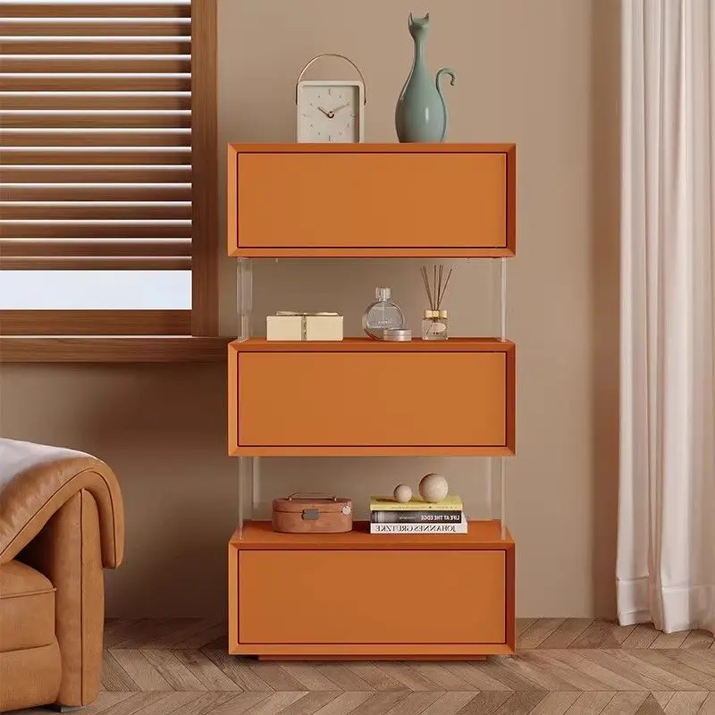 Italian minimalist floating three-drawer cabinet, minimalist modern storage cabinet