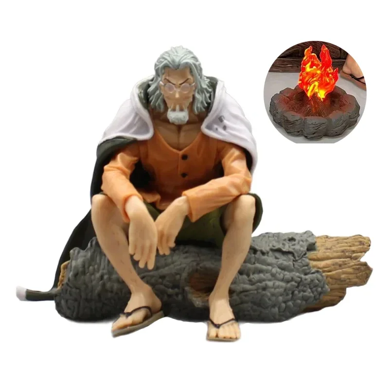 11cm One Piece Figures BT Silvers Rayleigh Action Figures Send Campfire Anime PVC Model Collection Toys Desktop Decoration Gifts