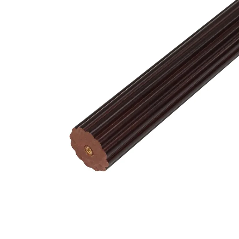 

1-3/8 in. Wood Single Curtain Rod, Ant. Mahogany, 4FT (1-piece 4FT rod)