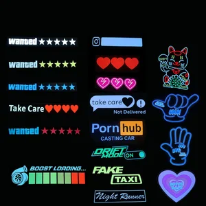 JDM-Lâmpada Marcadora Elétrica para Carro, Painel de Brilho do Pára-brisa, Luzes Piscantes, Decoração LED Azul, Queria 5 Estrelas, Etiqueta Leve 8 principais vendas reflector led para carro - №2