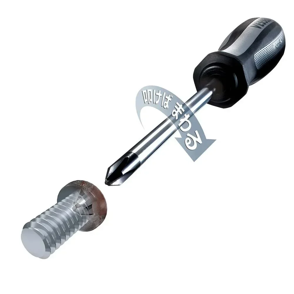 VESSEL N0.980 سلسلة MEGADORA IMPACTA فيليبس JIS مفك تأثير مفك أدوات يدوية يابانية #6