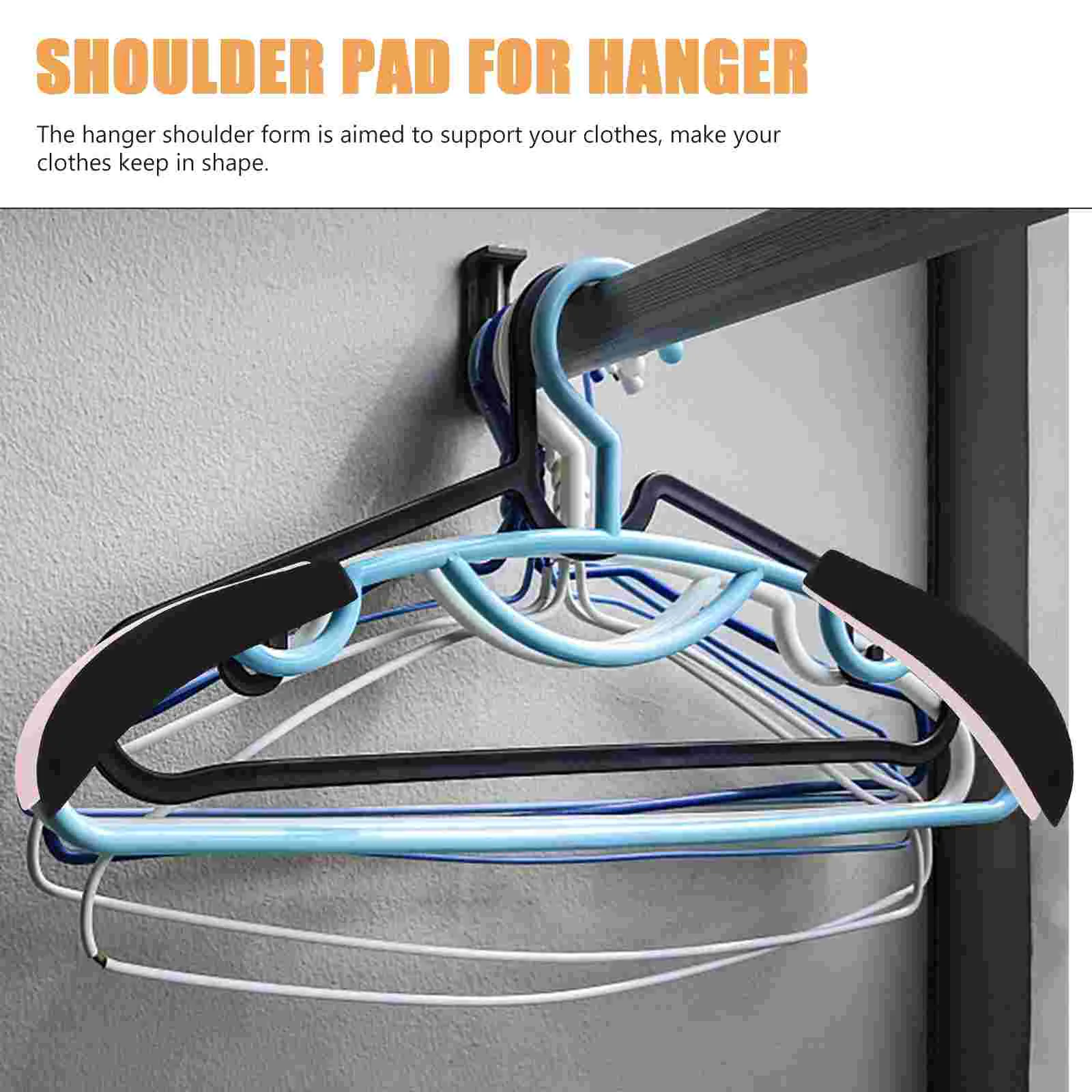 10 Pcs Hanger Shoulder Rest Garment Forms Clothes Wide Pads Velvet Hangers Soft Flocking Women's