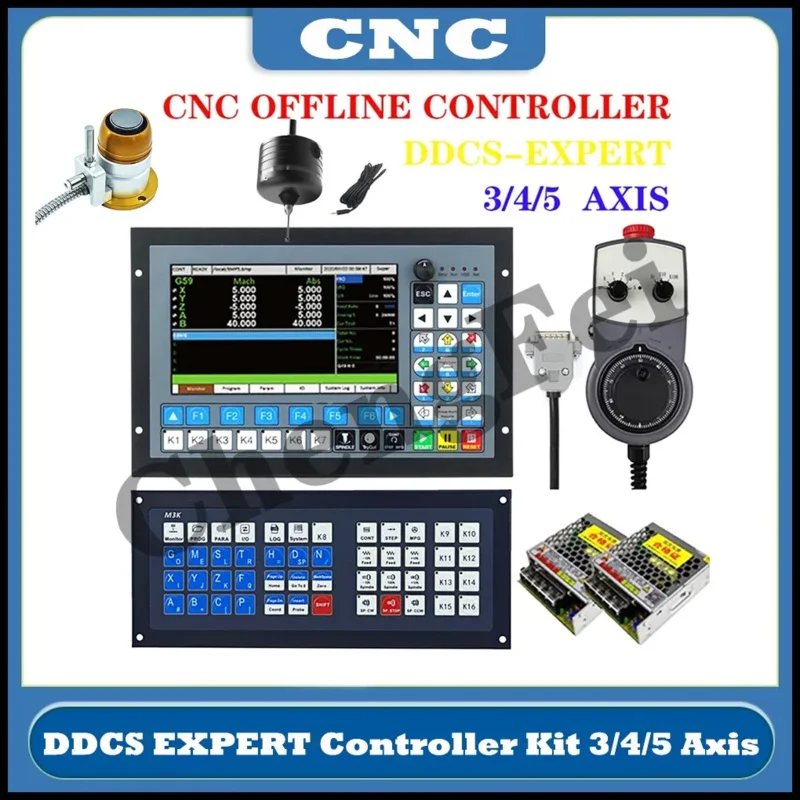 CNC DDCS EXPERT V2 M350 3axis4axis5axis CNC Offline Controller 3D Probe Supports Closed-Loop Stepping/ATC, Replacing DDCSV 3.1