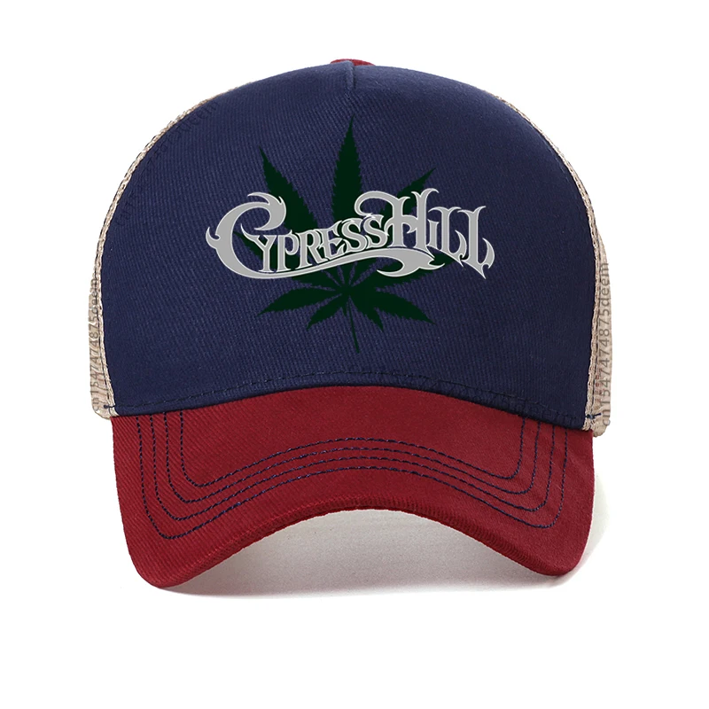 

Mens summer cool Mesh breathable hat cypress hill rap band Baseball Cap Fashion Adjustable Snapback hats Casquette