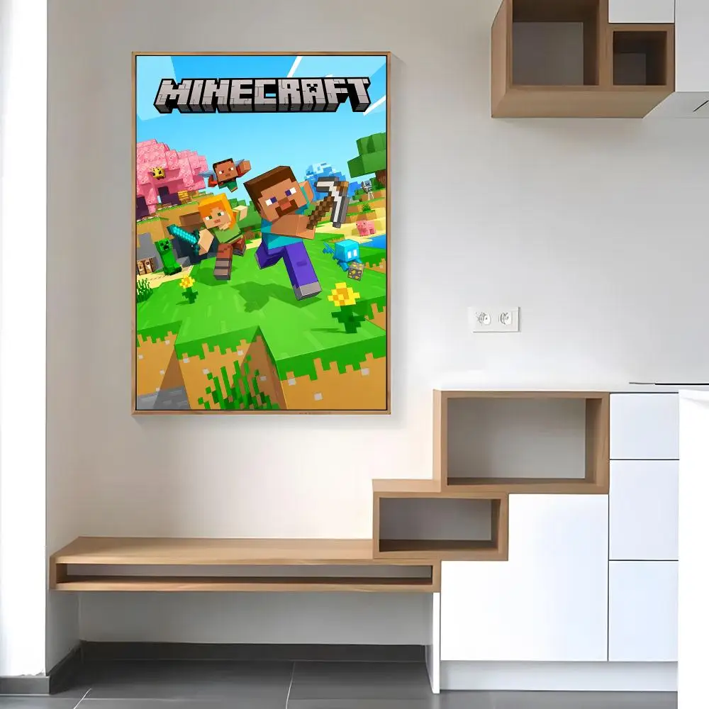 Game Mine-c-crafts Poster, Papierdruck, für Zuhause, Wohnzimmer, Schlafzimmer, Eingang, Bar, Café, Kunst, Malerei, Dekoration