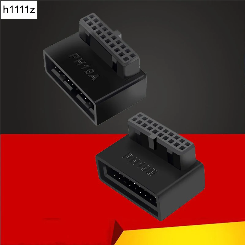 

Новинка USB 3.0 19Pin/20Pin штекер-гнездо разъем адаптер 90 градусов конвертер Компьютерные аксессуары для настольной материнской платы