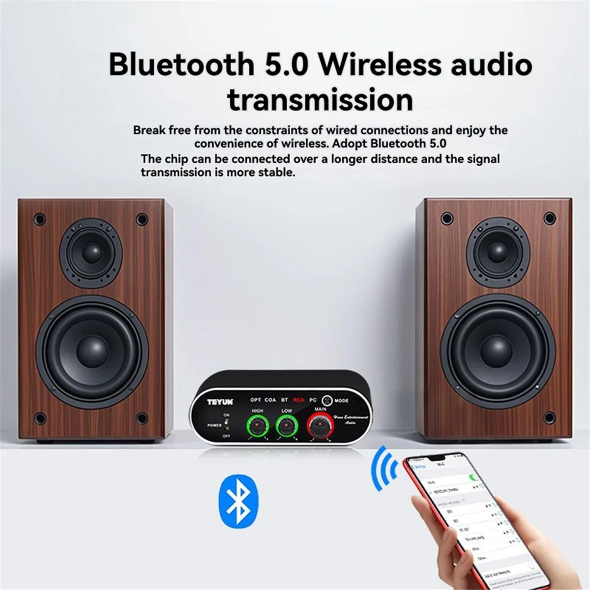 

M86K Professional USB Audio Interface Sound Card 2CH 2X150W 4Ω TPA3325 HiFi Amplifier BT5.0 RAC for Studio Audio Mixer EU PLUG