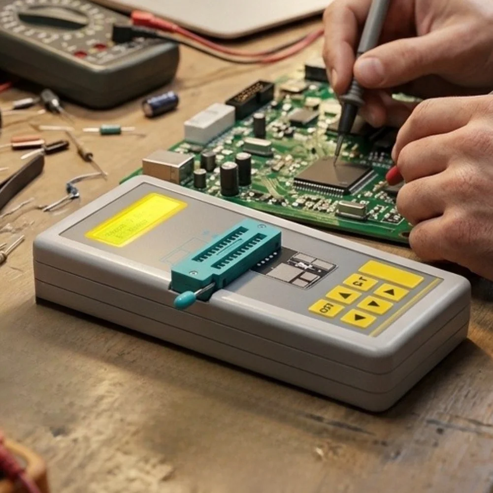 1PC ABS IC Tester Multifunctional Maintenance Tester For Automatic Transistor Identification And Zener Diode Voltage Detection