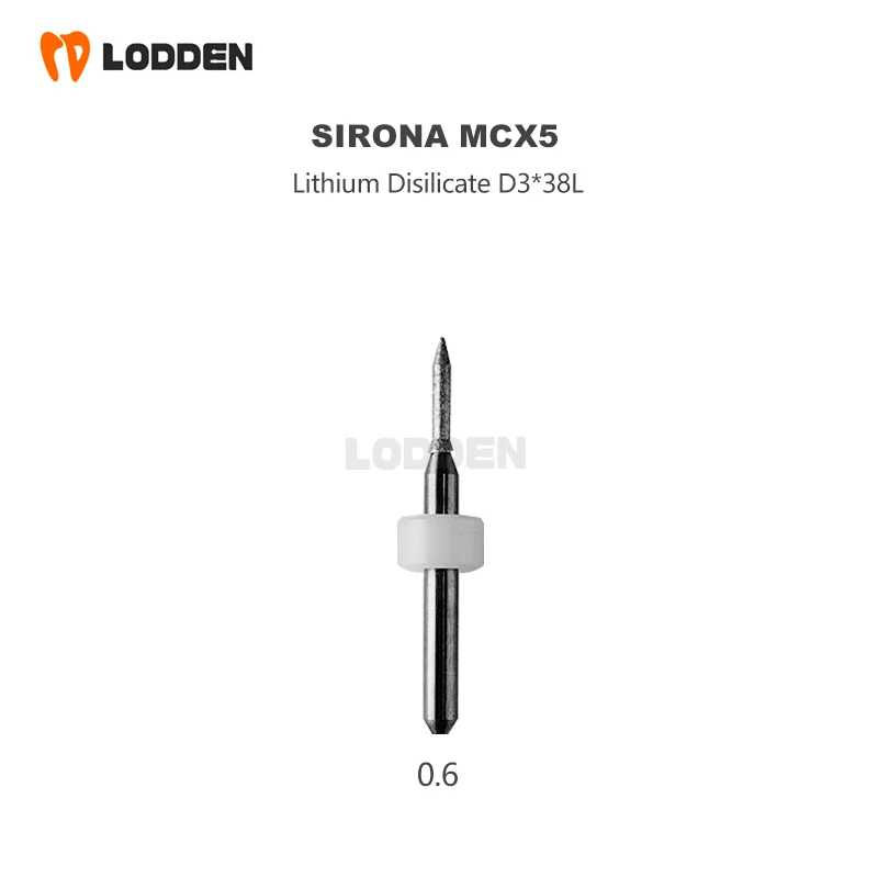 Sirona MCX5 Dental Milling Burs For Dental Lithium Disilicate Grinding 1pcs Drill Coating D3-34-D0.6/1.2/1.4/2.2mm Dental Drill