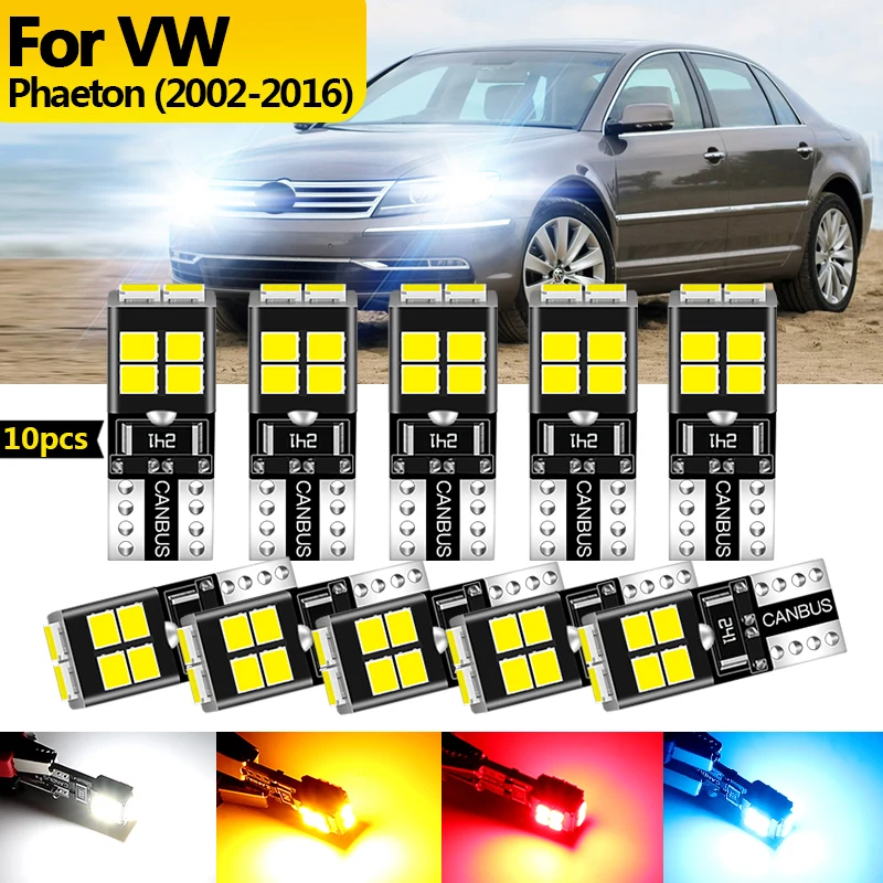 

10 шт. 12 В для VW Phaeton 2002 2003 2004 2005 2006-2016 светодиодный габаритный фонарь стояночная лампа W5W T10 194 Canbus автомобильные аксессуары