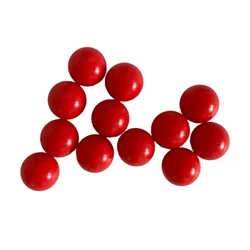 12mm Delrin Polyoxymethylene (POM) /Celcon Solid Plastic Bearing Balls Custom Made in Red