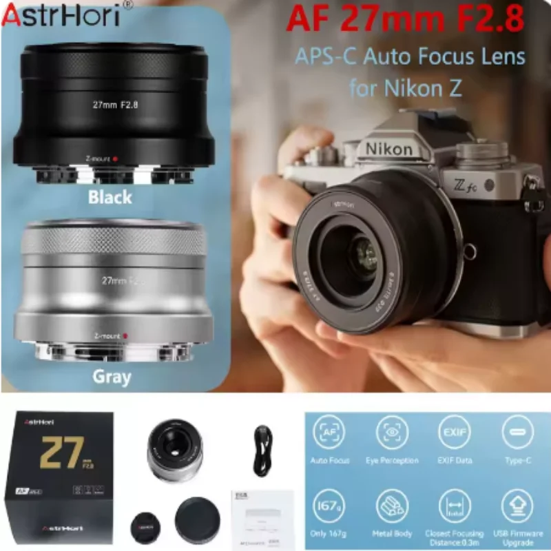astrhori-af-27mm-f28-obiettivo-della-fotocamera-messa-a-fuoco-automatica-obiettivo-aps-c-per-fotocamere-nikon-z-mount-z30-z50-zfc-z5-z6-z6ii-z6iii-z7-z7ii-z8-z9-zf
