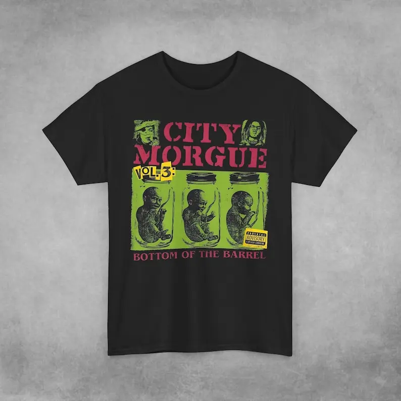 City Morgue Bottom of The Barrel Album T-Shirt - Zillakami Merch - Sosmula Merch - Alternative Band Tee