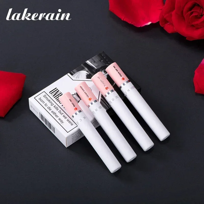 الإبداعية طقم أحمر الشفاه السجائر ، طويلة الأمد ، مقاوم للماء ، ترطيب لمعان الشفاه ، أنبوب المخملية الحمراء الساحرة ، ماكياج تينت #4