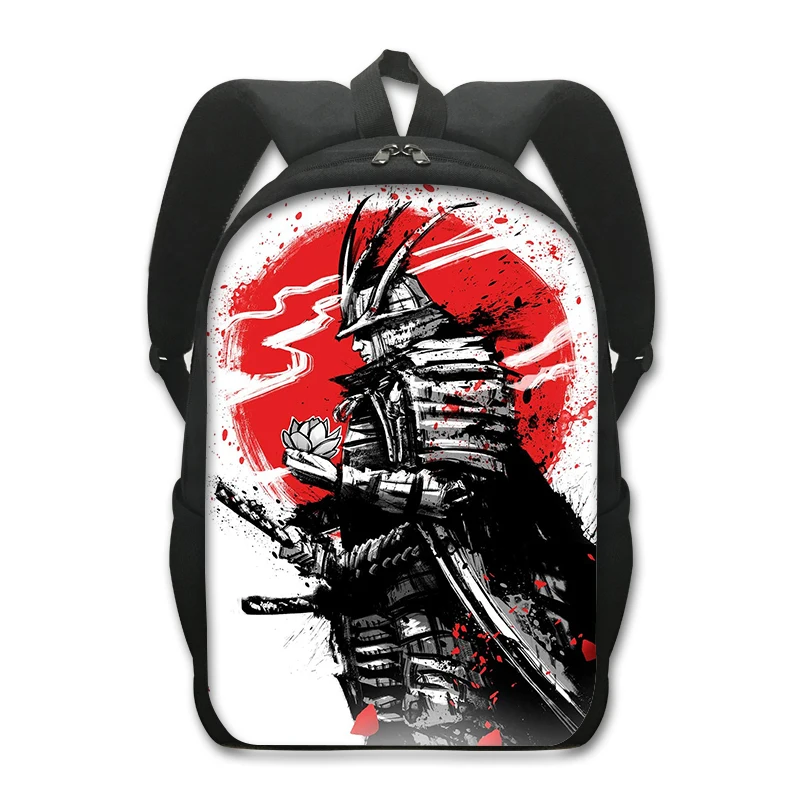 Japanese Samurai Warrior Backpack Harajuku Rucksack Bushido Travel Bag Women Men Laptop Backpack for Teenagers Boys School Bags