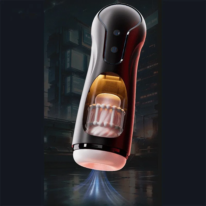 Fully Automatic Deep Throat Dilation Contraction Male Masturbation Telescopic Cup Clip Suck Vibrate Stimulation Piston Sex Toys