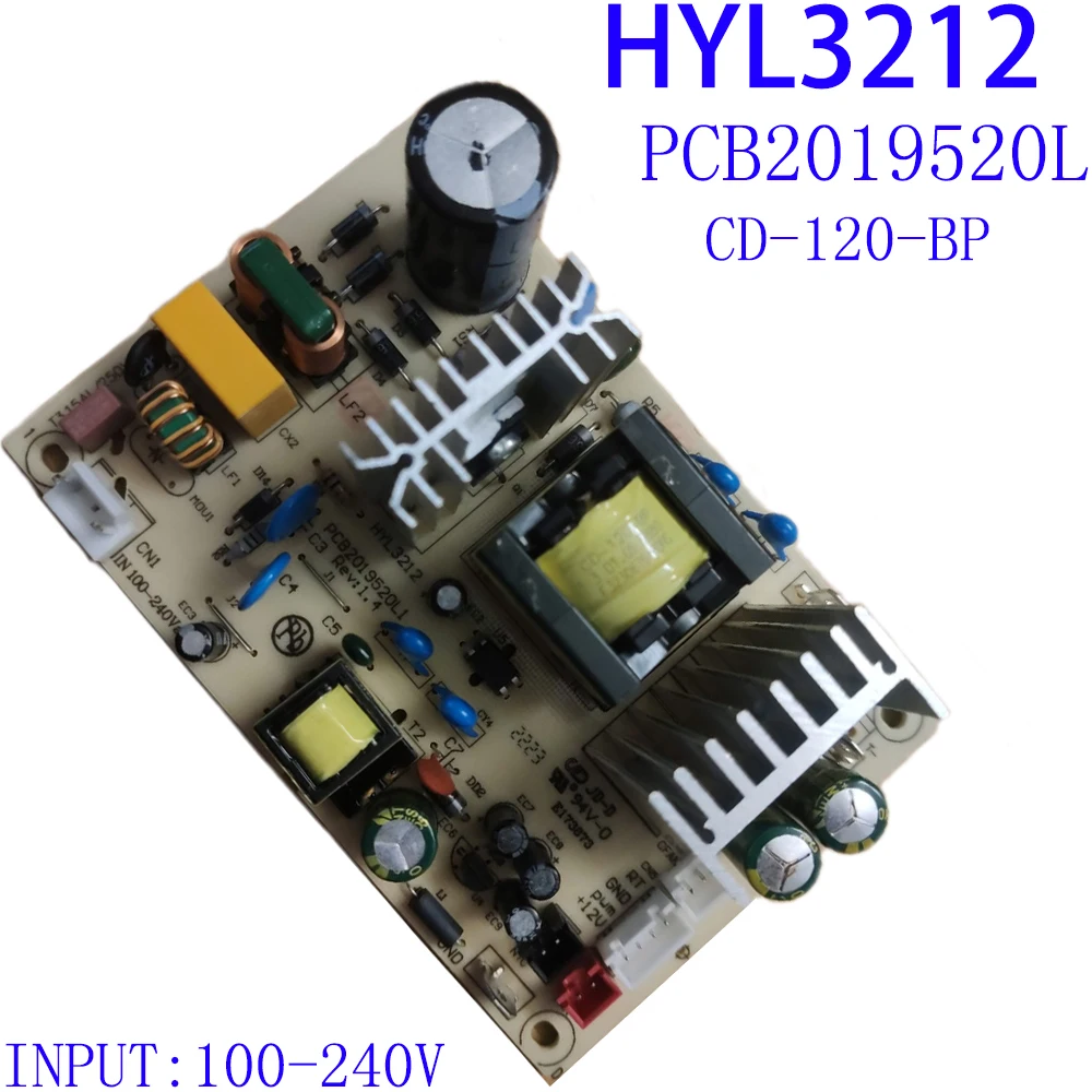 

HYL3212 CD-120-BP PCB2019520L1 100-240V Input Wine Cooler Control Board Refrigerator Accessories Power Circuit Board