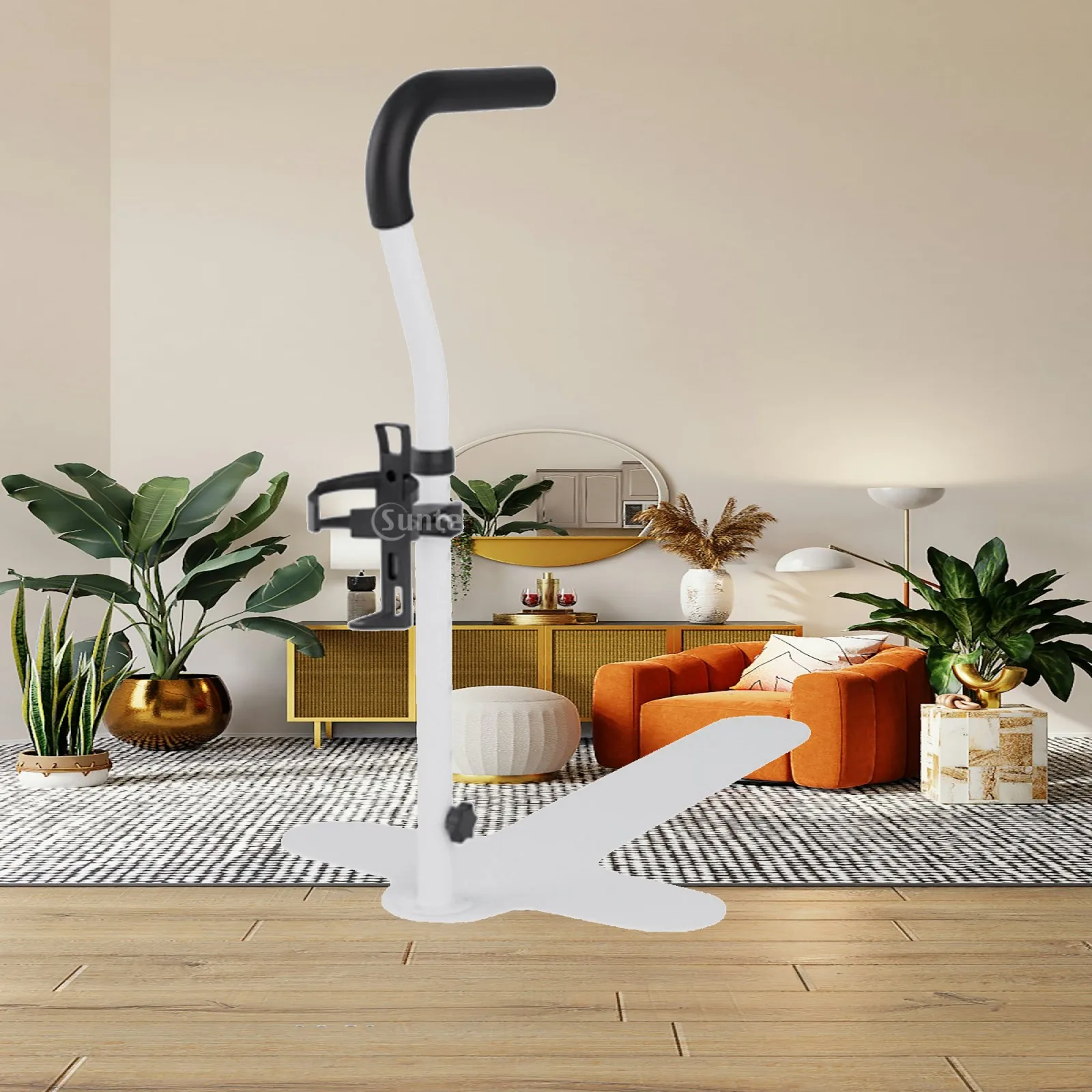 Sofa Standing Support Bar with Wide Base Adjustable 62-87cm Mobility Aid for Chair Rising Assistance Home Care