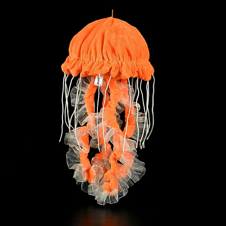 Original Pacific sea thorn jellyfish plush toy gold coffee jellyfish doll