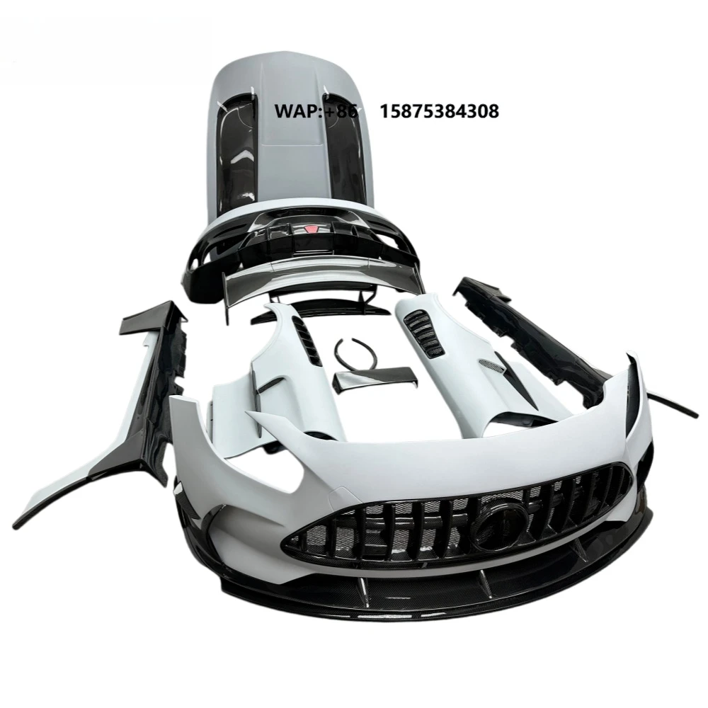 Halb-Kohlefaser Karosserie-Kit Vordere Hintere Stoßstange Motorhaube Seitenschweller Schmutzfänger Spoiler Bodykit für GT GTC GTS 2015-2018