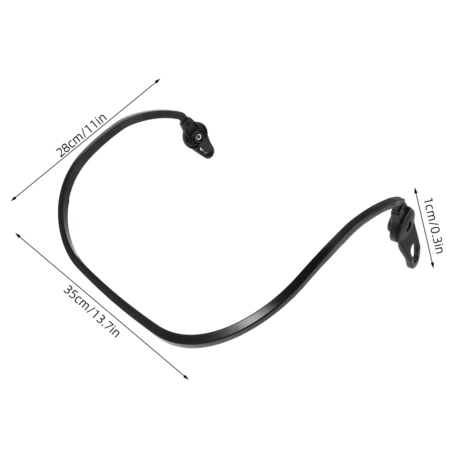 1Set Stroller Sun Canopy Rod Plastic Curved Pushchair Awning Support Bar Baby Carriage Shade Clip Repair Frame Replacement