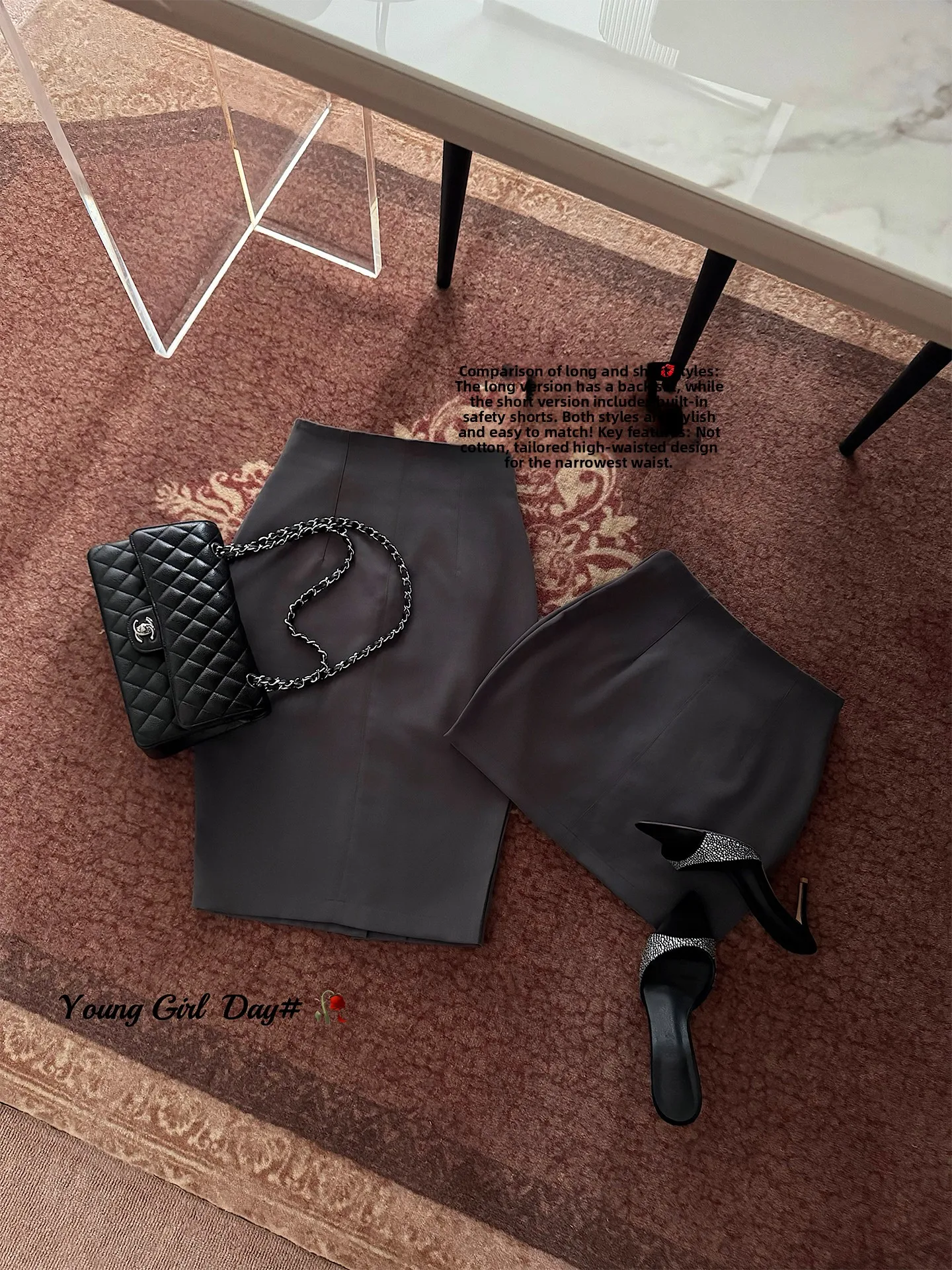 High Waist Sexy Korean Style Suit Skirt Anti-Light Short Bodycon Skirt for All Seasons Pure Desire Fashion Women's Skirt