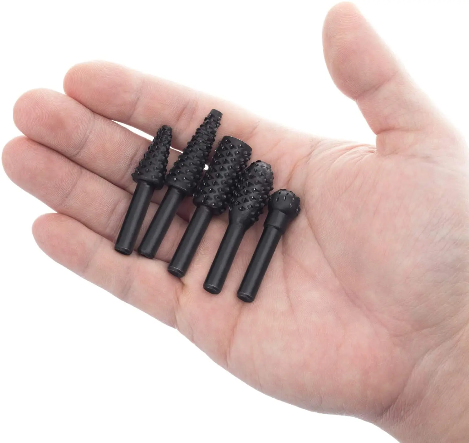 5 Stück/10 Stück Holzschnitzerei-Aktenraspel-Bohrer, 1/4 Zoll 6 mm Rotationsraspel-Bohrer-Set, DIY-Holzbearbeitung, rotierende geprägte Meißelform – Detail 8