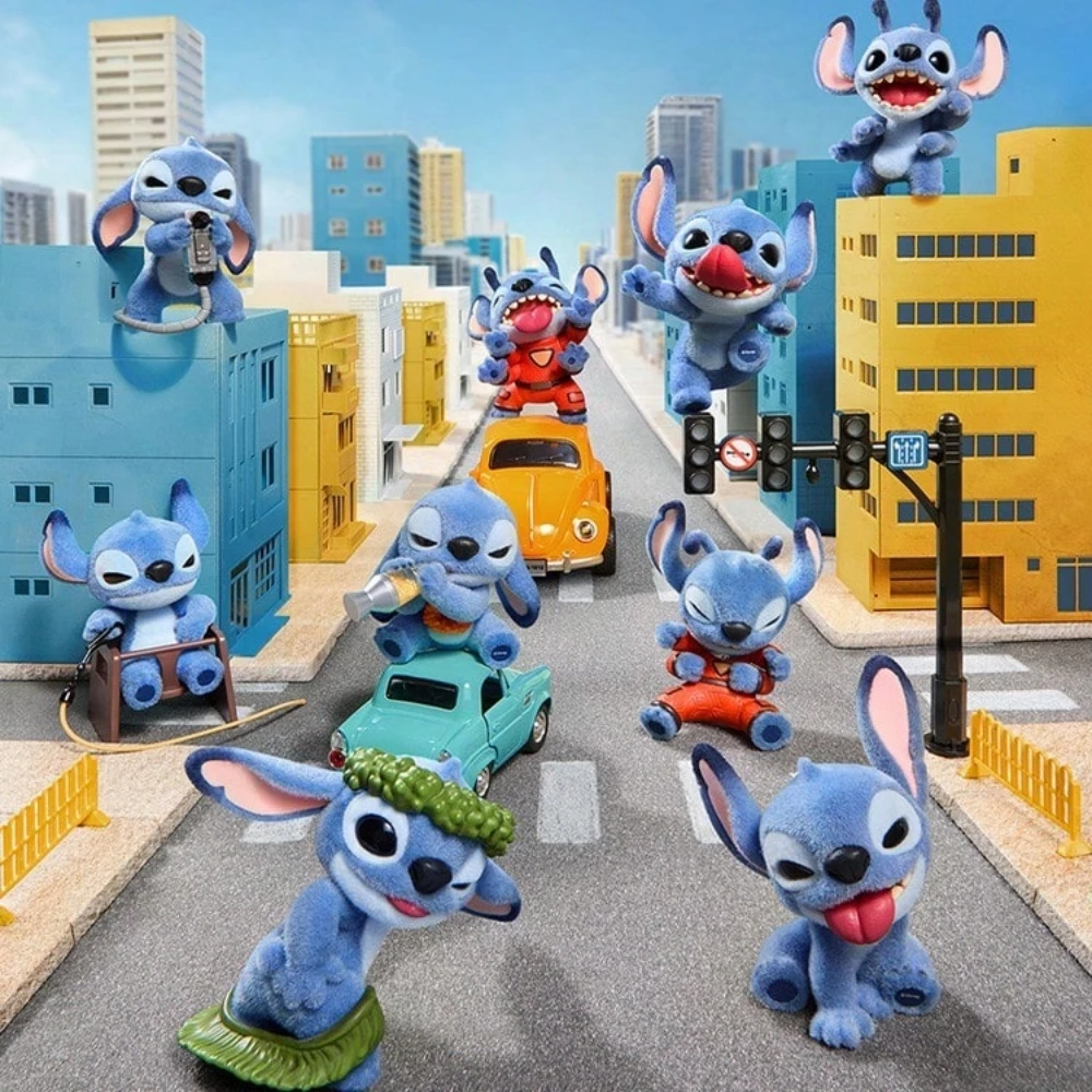 

Disney Stitch Velvet-Like Texture Blind Box Random 1PC Funny Action Figure Model Doll Toy Ornament Decor Birthday Christmas Gift