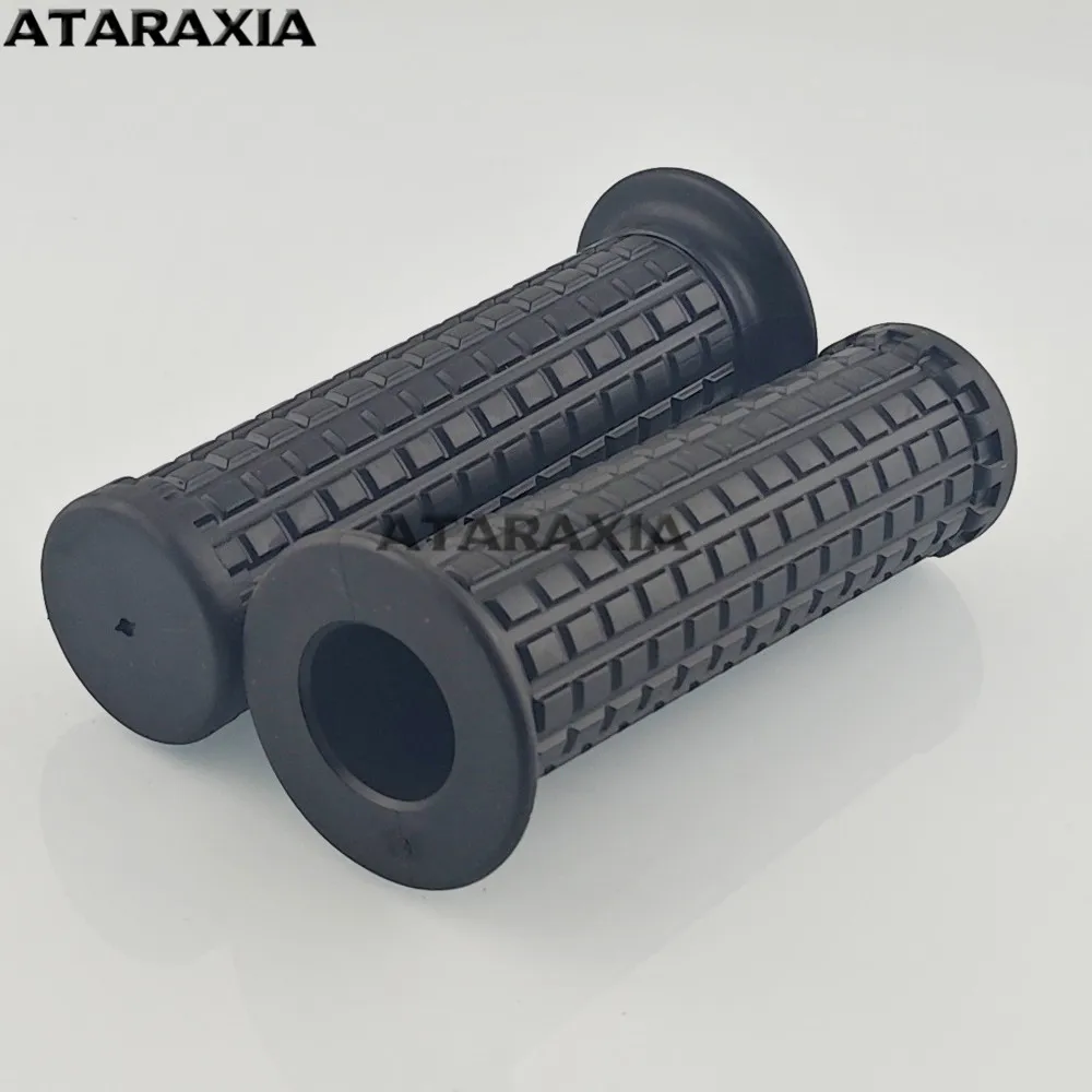 Cafe Race Motorcycle Handlebar Grip Retro Rubber Handle Bar Non Slip Unviersal Vintage Grip 22MM 7/8" handlebar cafe racer moto view 4