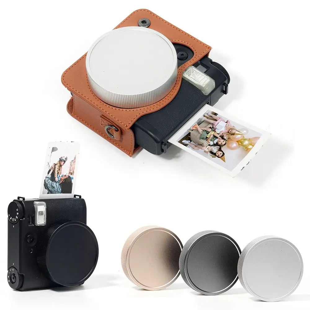 

Aluminium Alloy Instant Camera Lens Cover Anti Scratch Waterproof Protective Hood Buffer Sponge for Fujifilm instax mini 99