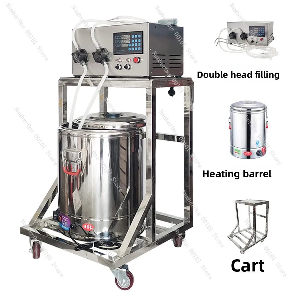 LZ-2 Double Head High Temperature Candle Filling Machine Aromatherapy Tea Wax Ghee Crystal Wax Dispensing Pouring Equipment