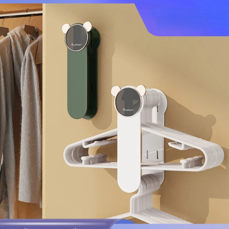 

Двухслойная вешалка для одежды, пластиковая вешалка для одежды без отверстий, зажим для коллектора, расширяемая телескопическая прищепка, коллектор