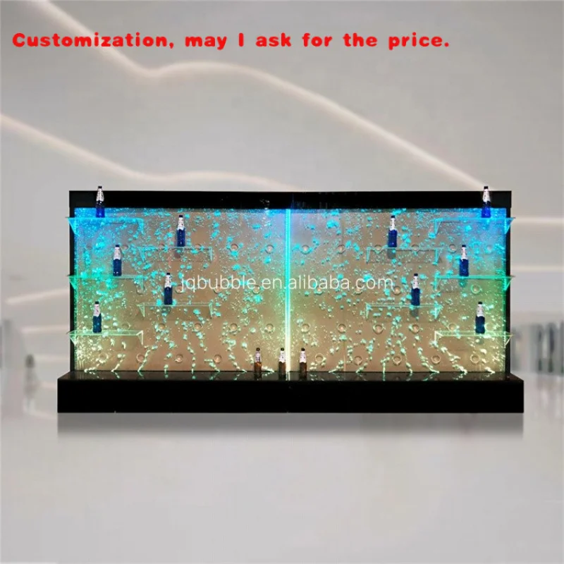 

custom.Dancing Wine Cabinet Bubble Wall with LED Light Acrylic Panel Partition