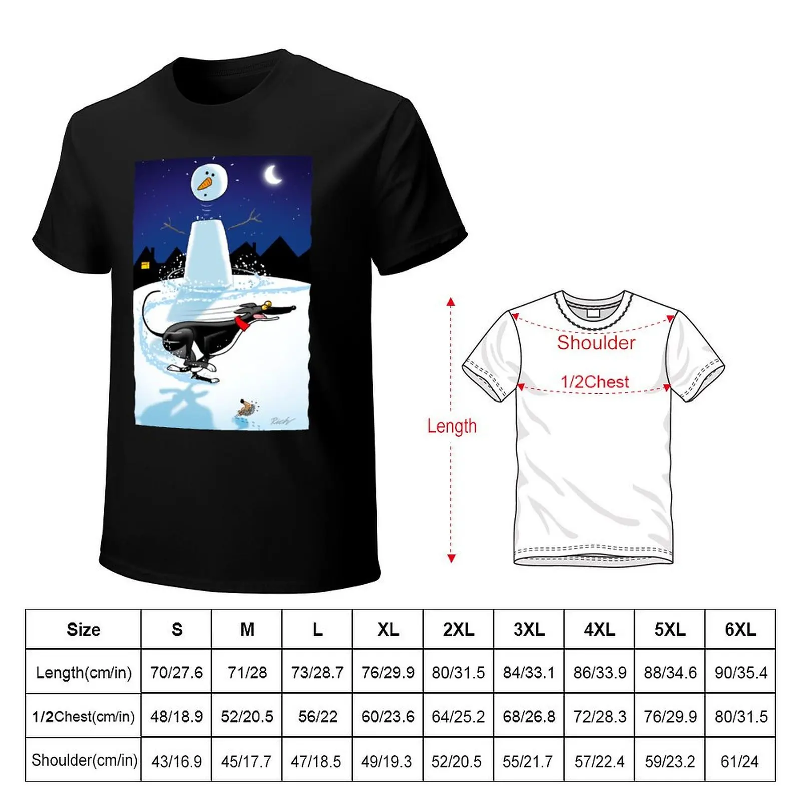 Snowman Zoomie (assorted) T-Shirt Sports Casual Short Sleeve Cotton Tee