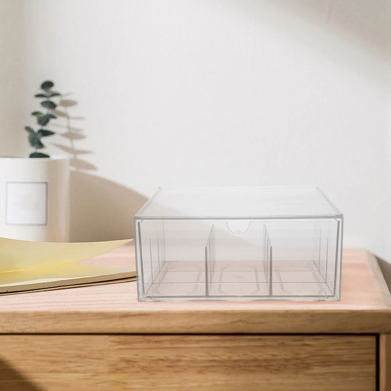 

Transparent Card Organizer Box 9-Compartment Large Capacity Plastic Storage Container for Trading Sports Baseball Basketball