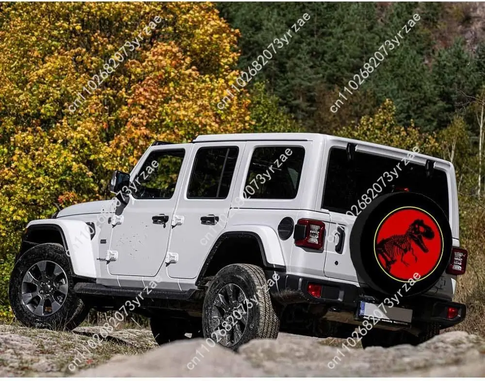 다양한 모델의 공룡 스페어 타이어 커버 모래 먼지 방지 바람 비 타이어 커버를 보호합니다 견고하고 내구성이 뛰어난 타이어 커버