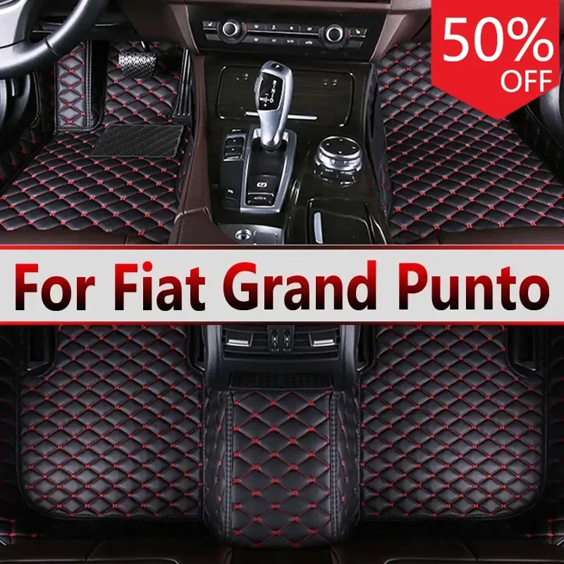 Car Floor Mats For Fiat Grand Punto Project 199 2005~2009 3door Tapetes Para Carro Alfombrillas Coche Car Mats Car Accessories