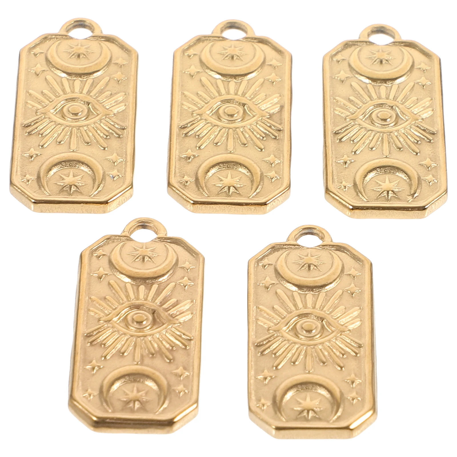 

5pcs Vintage Religious Pendant Necklace Metal Charm Charms Stainless Steel Accessories for Diy Crafts Jewelry Making Bulk charms