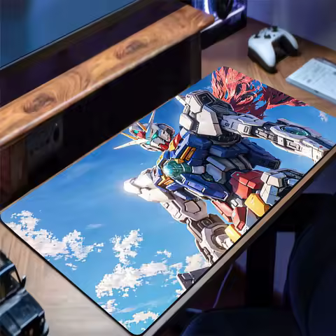 Mouse Pad Anime Non-Slip Rubber Mousepad Mechanical Warrior Gundam Soft Desk Mat Gaming PC Accessories Large Gamer Keyboard Mat