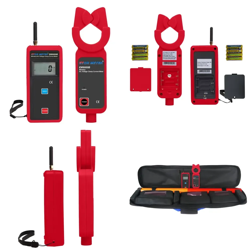 

ETCR EM9000B Real-Time Viewing of Monitoring Results Wireless High Voltage Clamp Current Meter