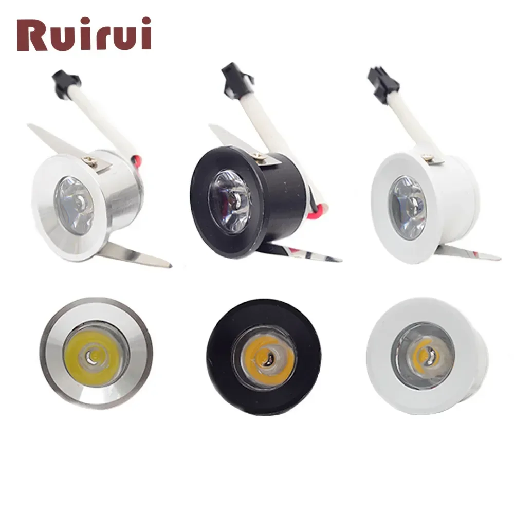 100pcs/lot Dimmable1W/3W mini led ceiling downlight Mini led cabinet light AC85-265V  white or Warm white