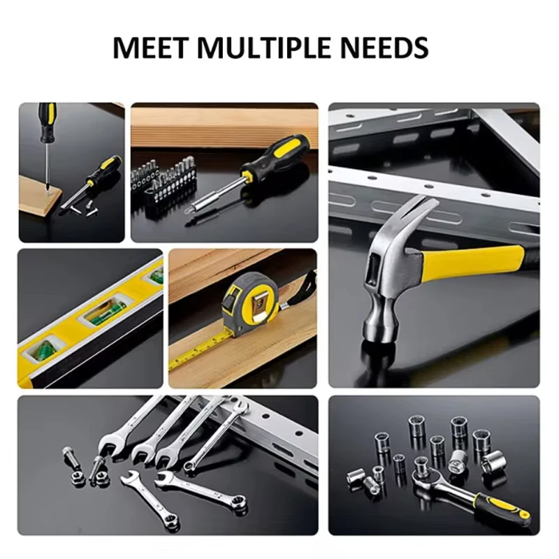 

108 Piece Tool Set General House hold Hand Tool Kit with Plastic Toolbox Storage Case Used to Car repair And home Repair